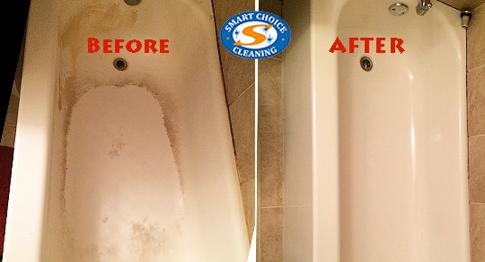 Tub Cleanup Before & After
